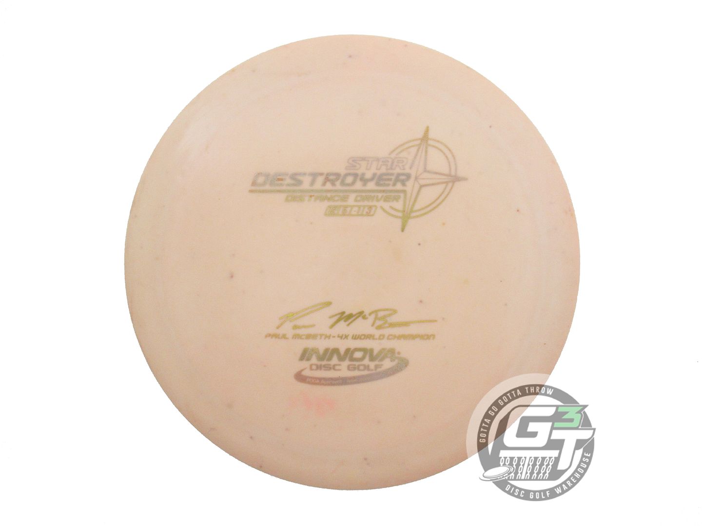 USED Innova [McBETH] Star Destroyer 178g Peach Gold Foil Distance Driver Disc