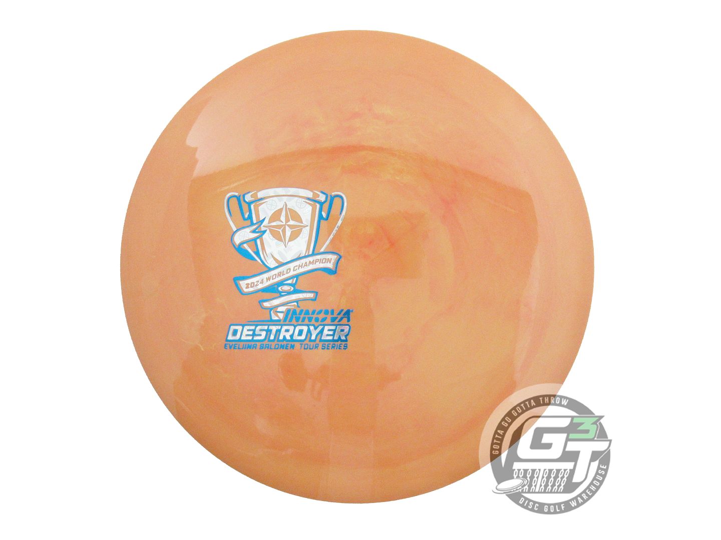 USED Innova [SALONEN] Swirled Star Destroyer 174g Orange Driver Golf Disc