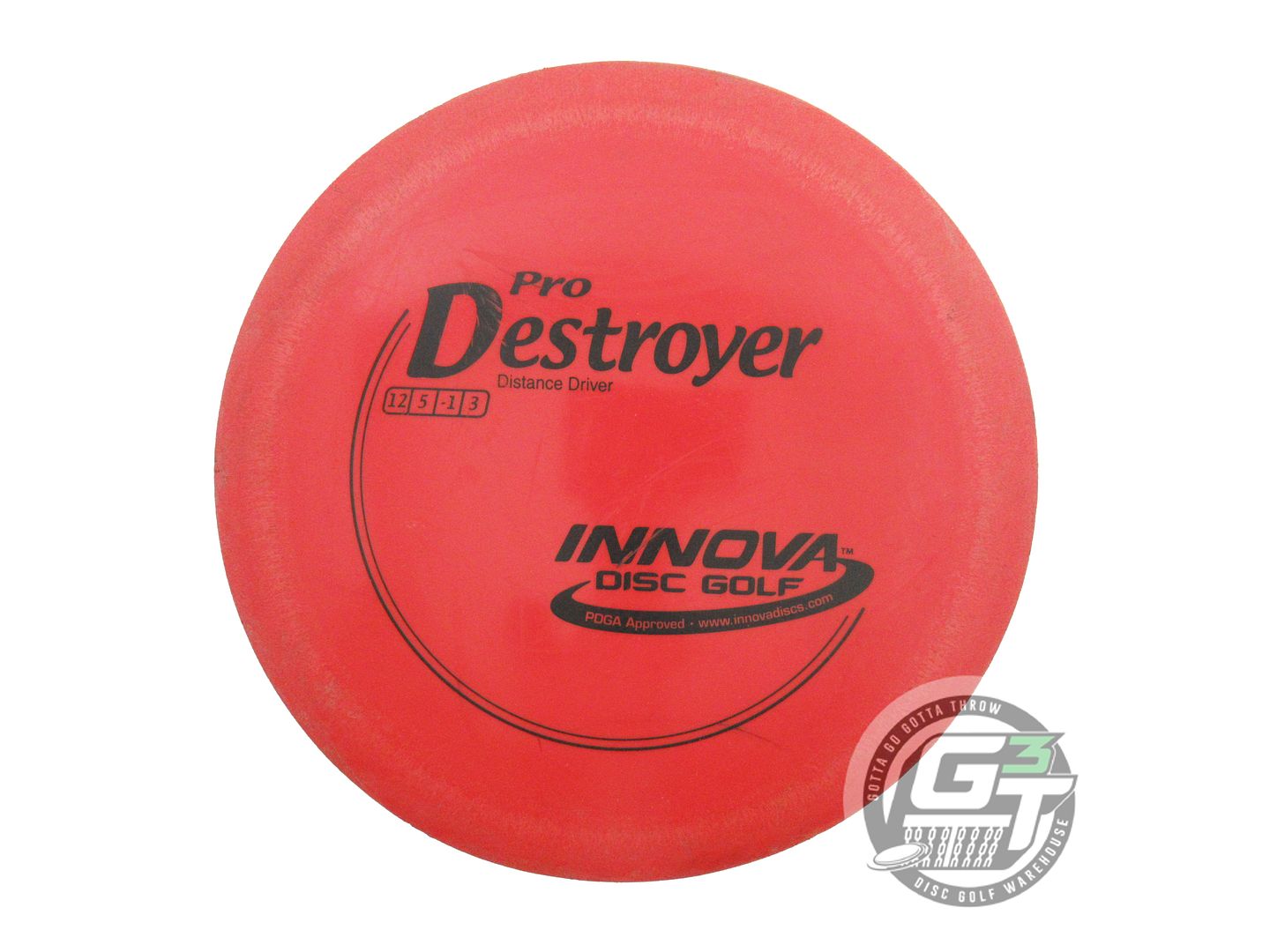 USED Innova Pro Destroyer 162g Red Black Stamp Distance Driver Golf Disc