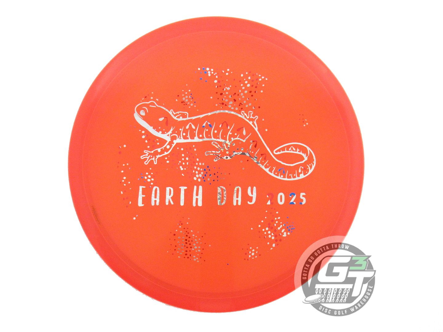 NOS Discraft Z Zone 173g Orange Holo Foil EARTH DAY Putter Golf Disc