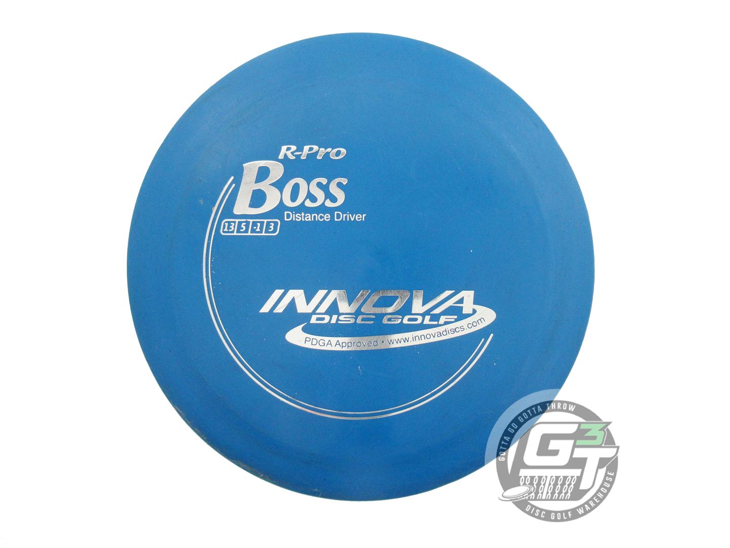 USED Innova R-Pro Boss 133g Blue Silver Foil Distance Driver Golf Disc