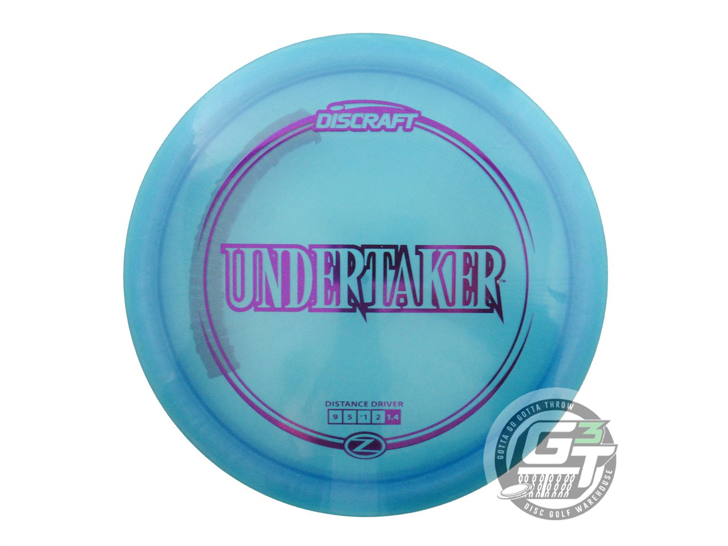 USED Discraft Z Undertaker 171g Blue Purple Foil Distance Driver Golf Disc