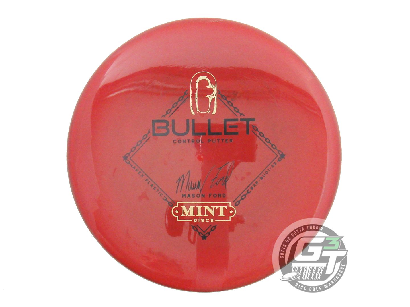 USED Mint Discs [FORD] Apex Bullet 169g Maroon Distance Driver Golf Disc