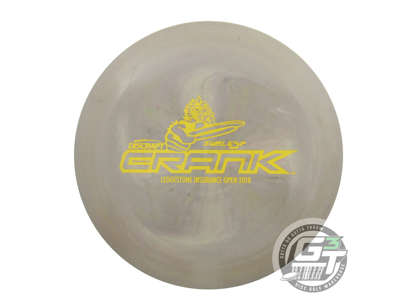 USED Discraft [LEDGSTONE] ESP Crank 176g Tan-Lilac Distance Driver Golf Disc