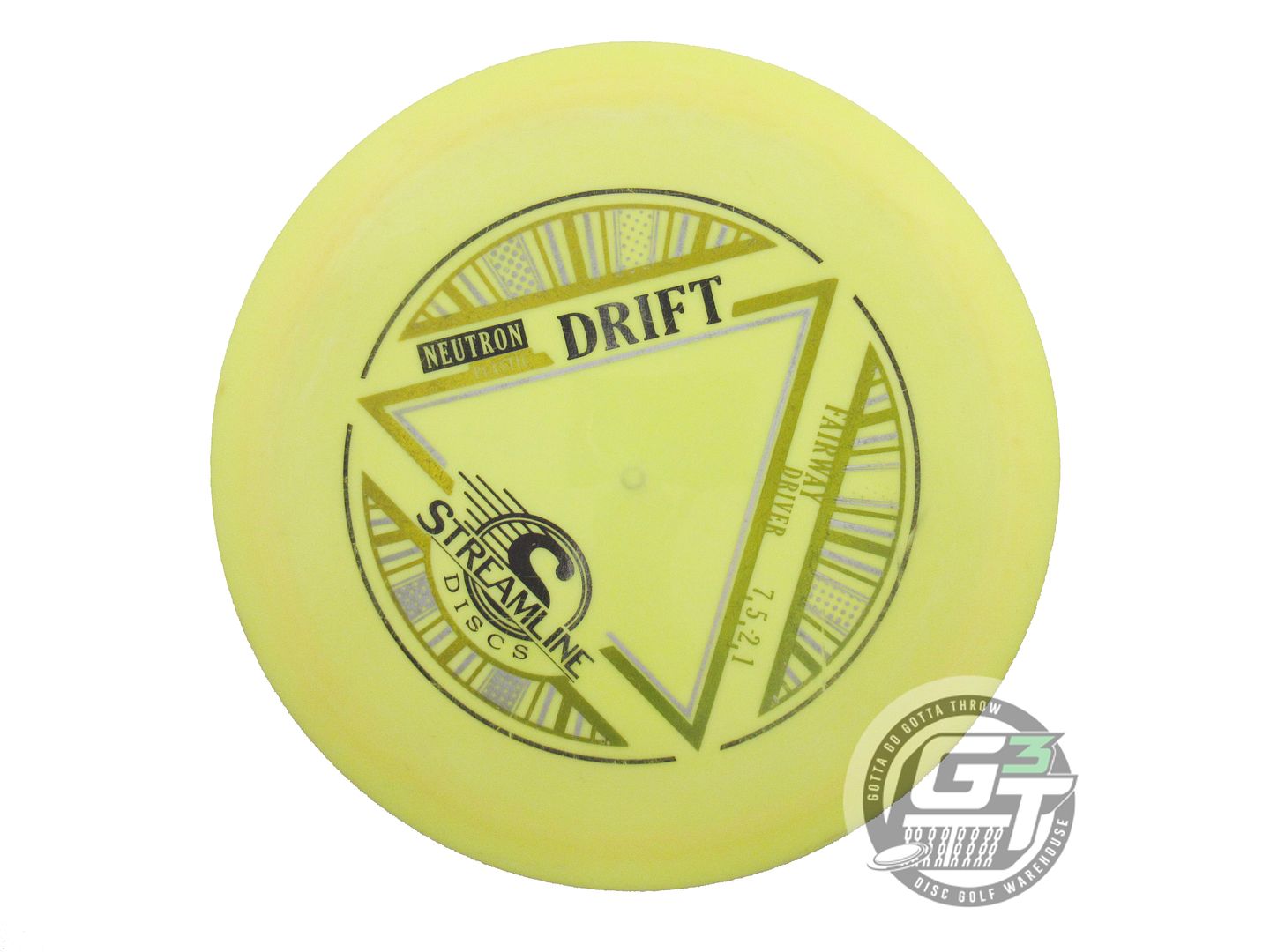 USED Streamline Discs Neutron Drift 174g Yellow Distance Driver Golf Disc