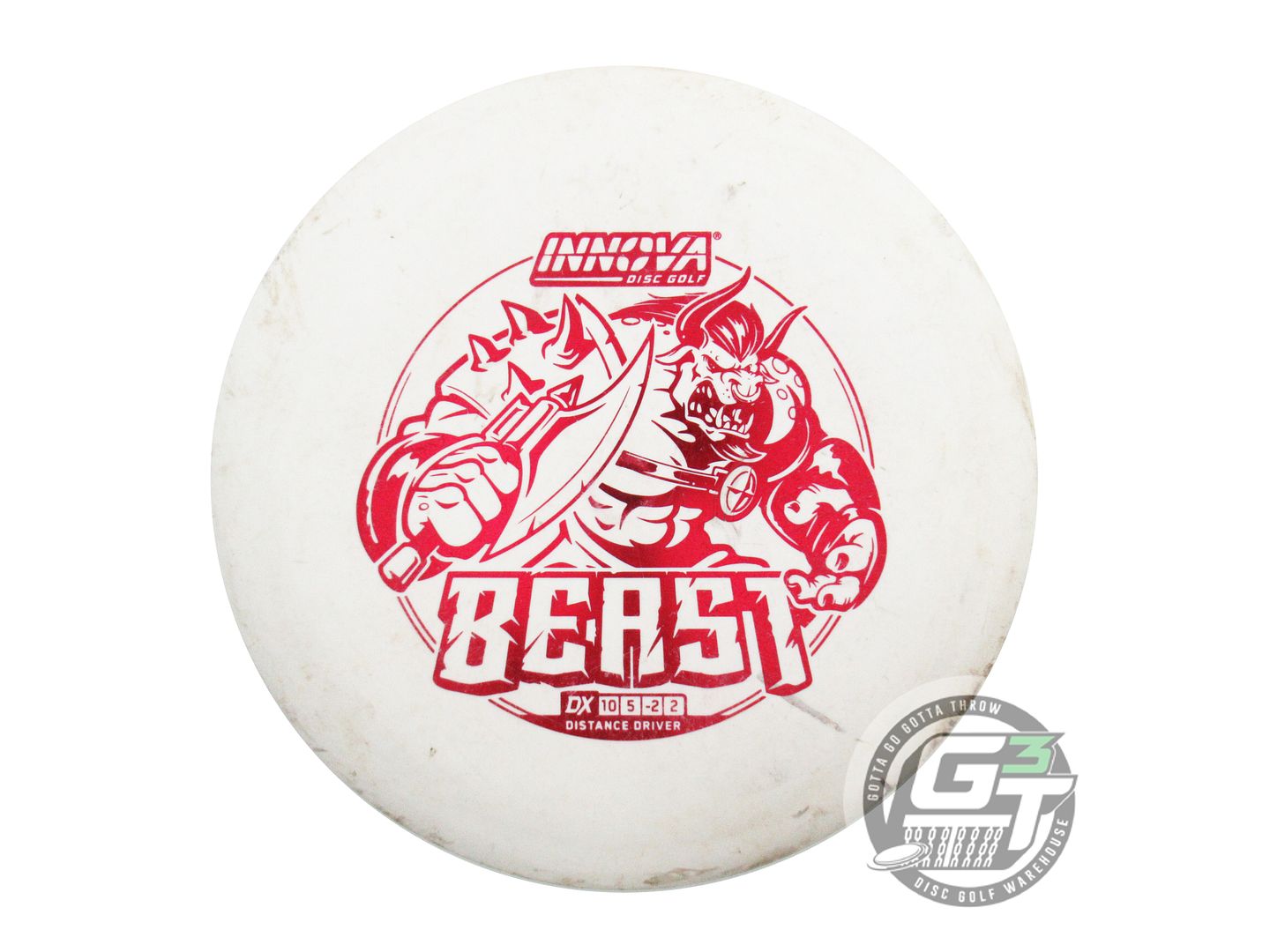 USED Innova DX Beast 175g White Red Foil Distance Driver Golf Disc
