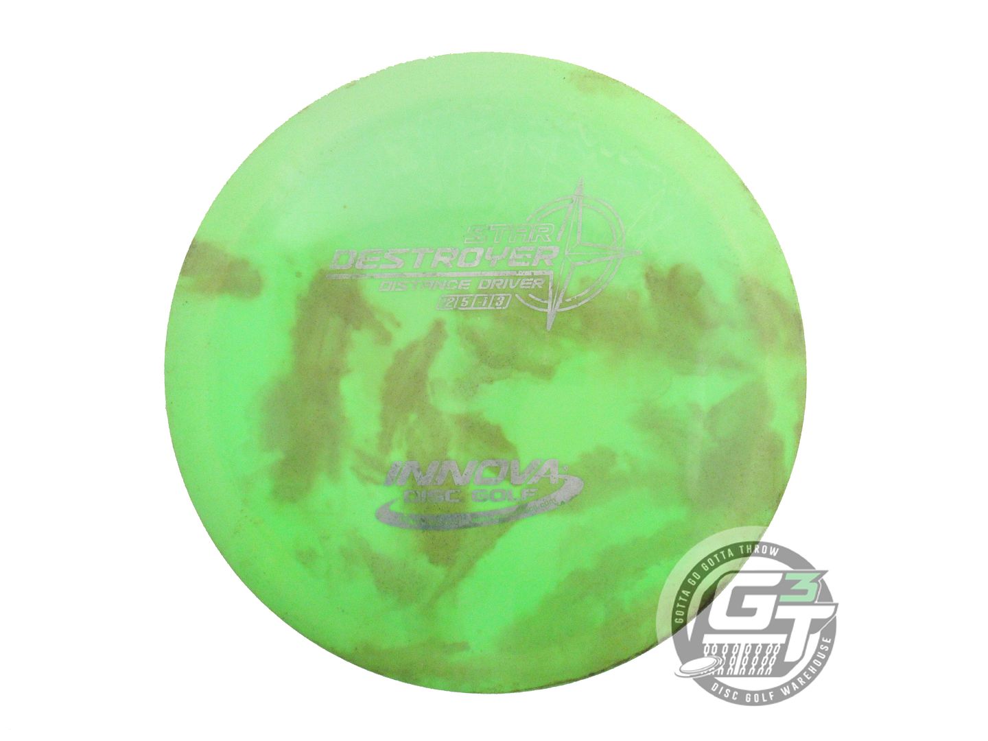 USED Innova Star Destroyer 168g Lime Silver Stamp Distance Driver Golf Disc