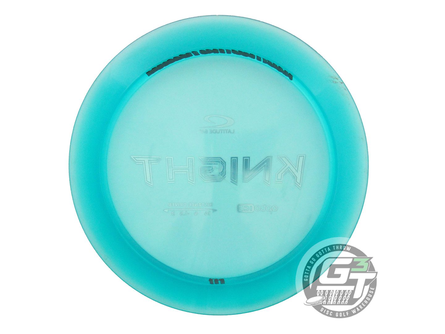 USED Latitude 64 Opto Ice Knight 173g Teal Red Foil Distance Driver Golf Disc