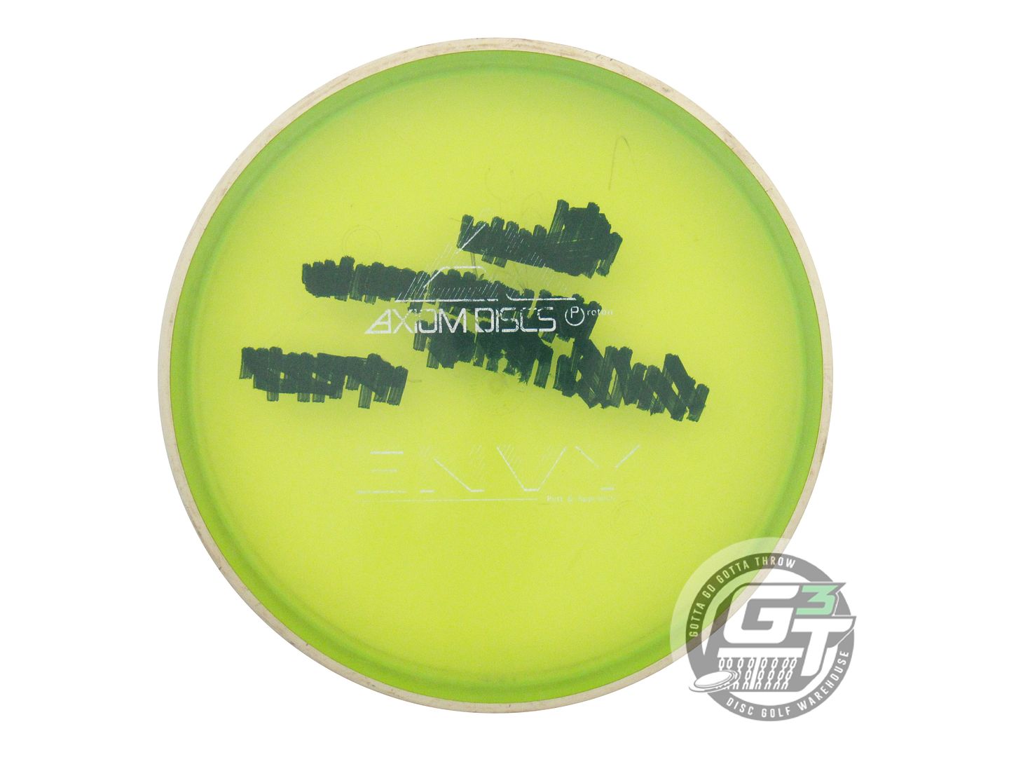USED Axiom Discs Proton Envy 177g Lime White Rim Putter Golf Disc