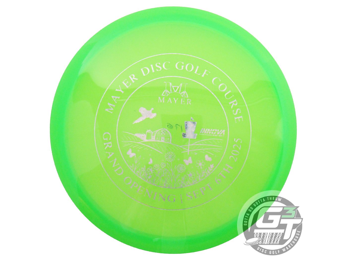 NOS Innova Champion Jay 176g Lime Silver Holo Star Foil Midrange Golf Disc