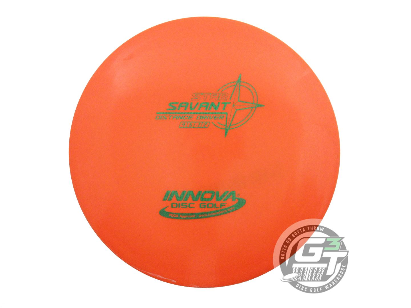 USED Innova Star Savant 176g Orange Green Matrix Foil Fairway Driver Golf Disc