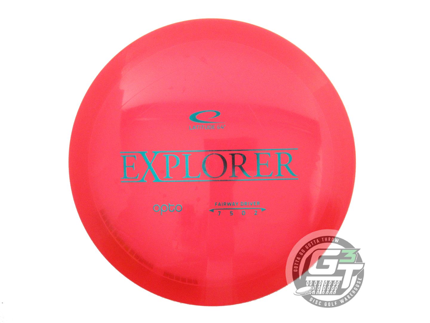 USED Latitude 64 Opto Explorer 174g Red Teal Foil Distance Driver Golf Disc