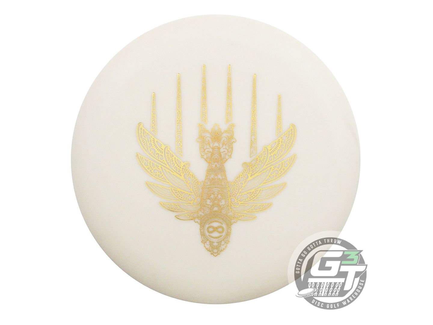 USED Innova KC Pro Aviar 172g Ivory Gold Glitter INFINITE A Putter Golf Disc