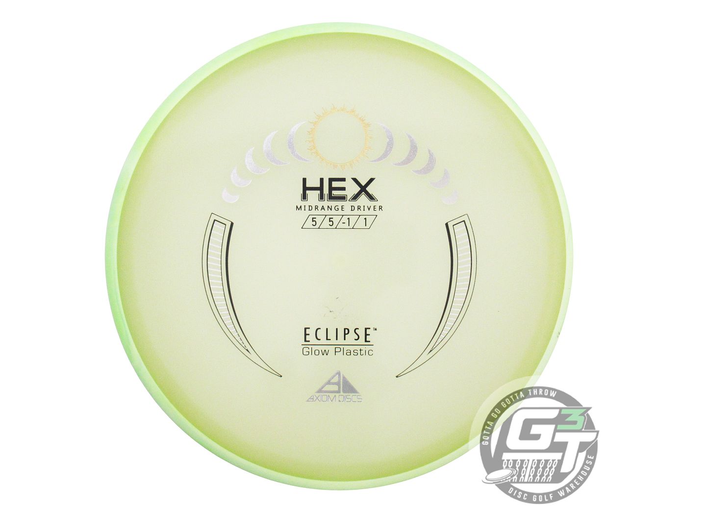 USED Axiom Discs Eclipse Proton Hex 178g Lime Rim Midrange Golf Disc