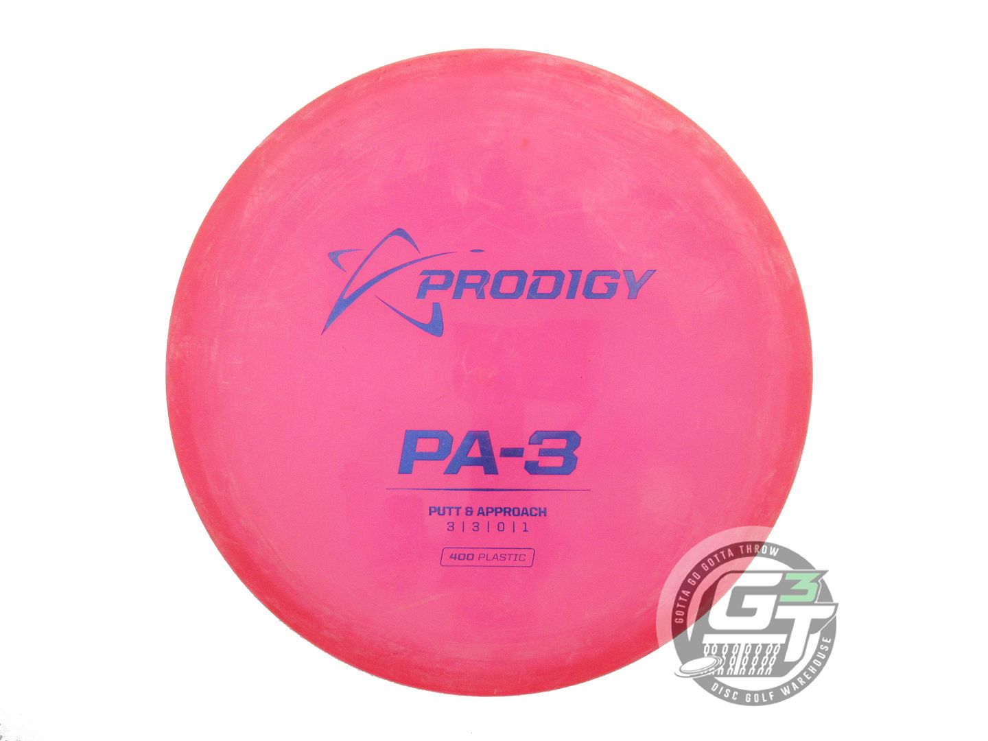 USED Prodigy Discs 400 PA3 171g Pink Blue Foil CHALKY Putter Golf Disc