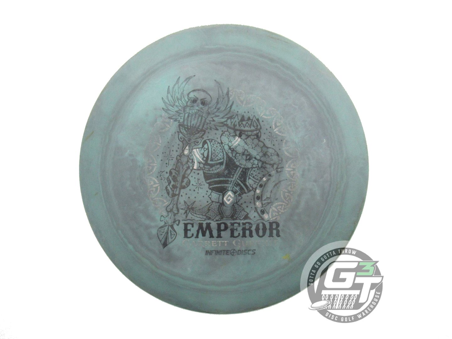 USED Infinite [GURTHIE] Swirly S-Blend Emperor 175g Gray-Seafoam Driver Disc
