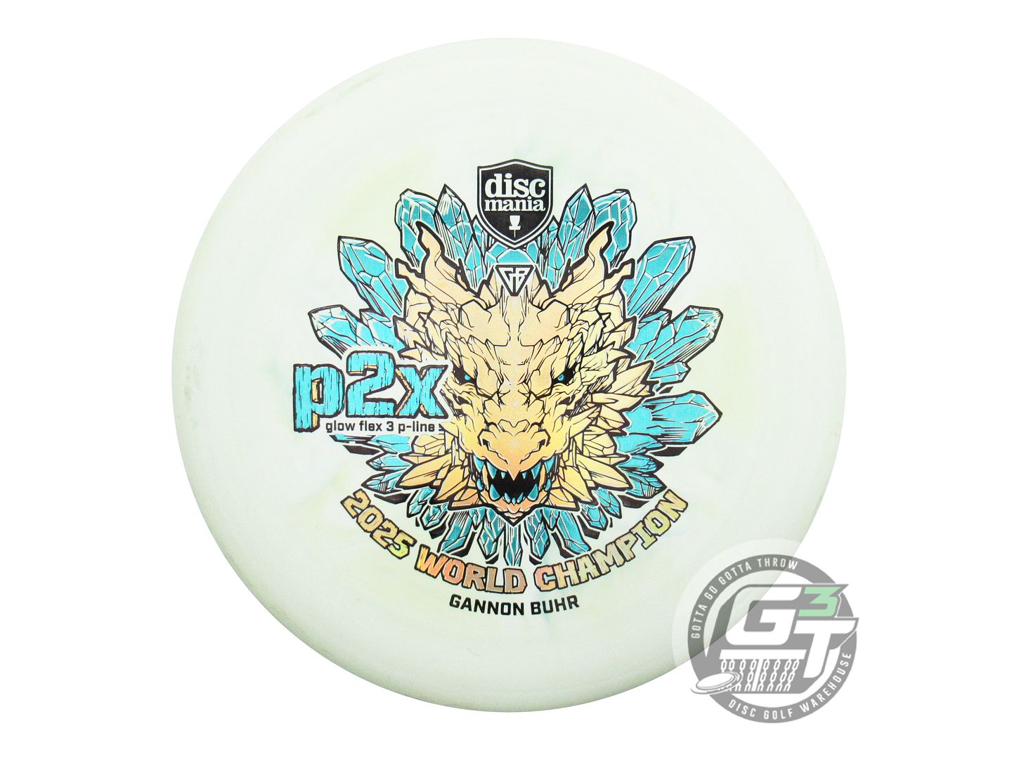 USED DiscMania [BUHR] CHAMP P-Line Flex 3 P2x 174g Lime A Putter Golf Disc