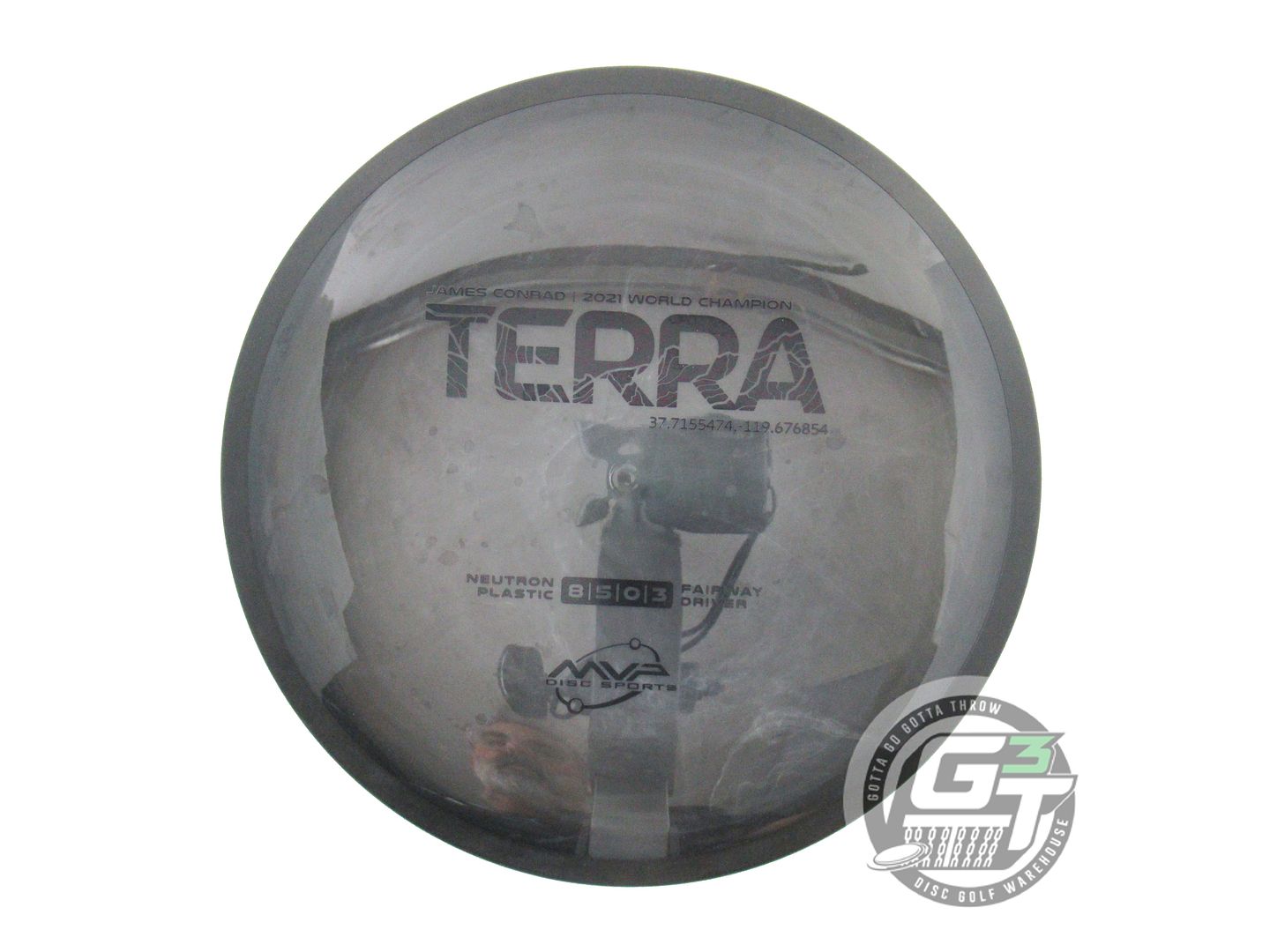 USED MVP Disc Sports [CONRAD] Neutron Terra 174g Dark Gray Fairway Driver Disc
