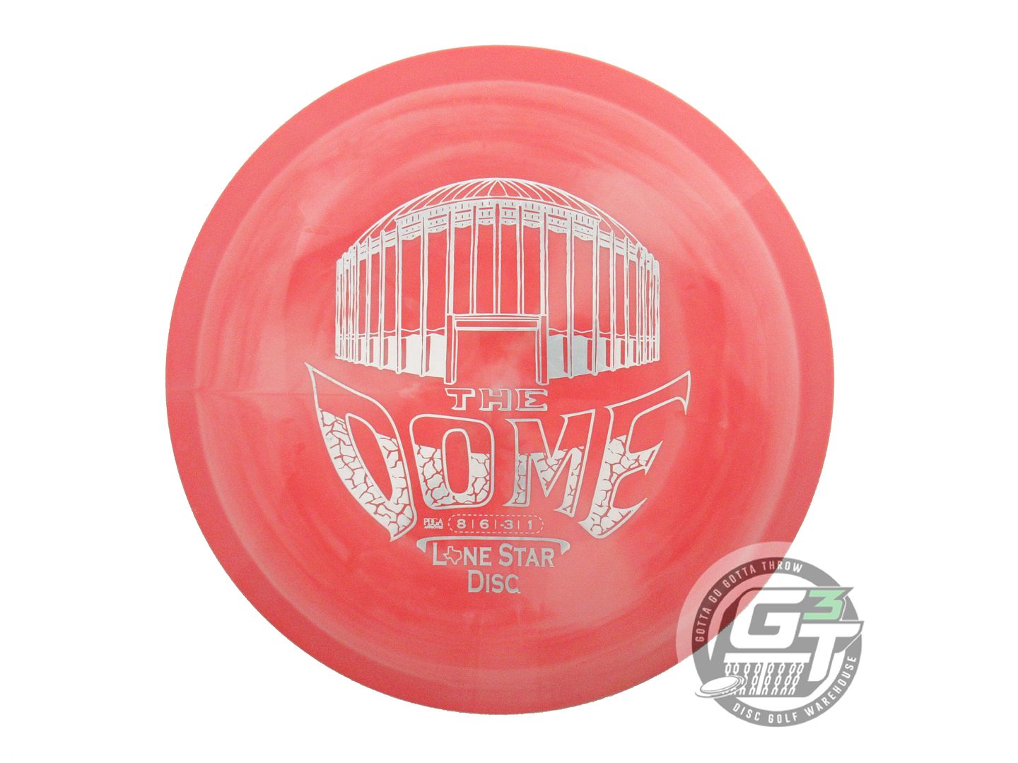 USED Lone Star [ARTIST] Bravo The Dome 174g Pink Silver Star Stamp Driver Disc