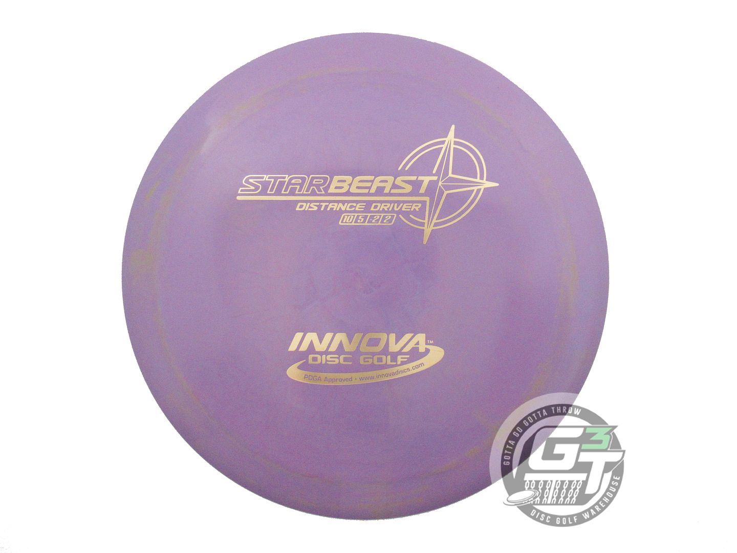 USED Innova Star Beast 167g Purple Gold Foil Distance Driver Golf Disc