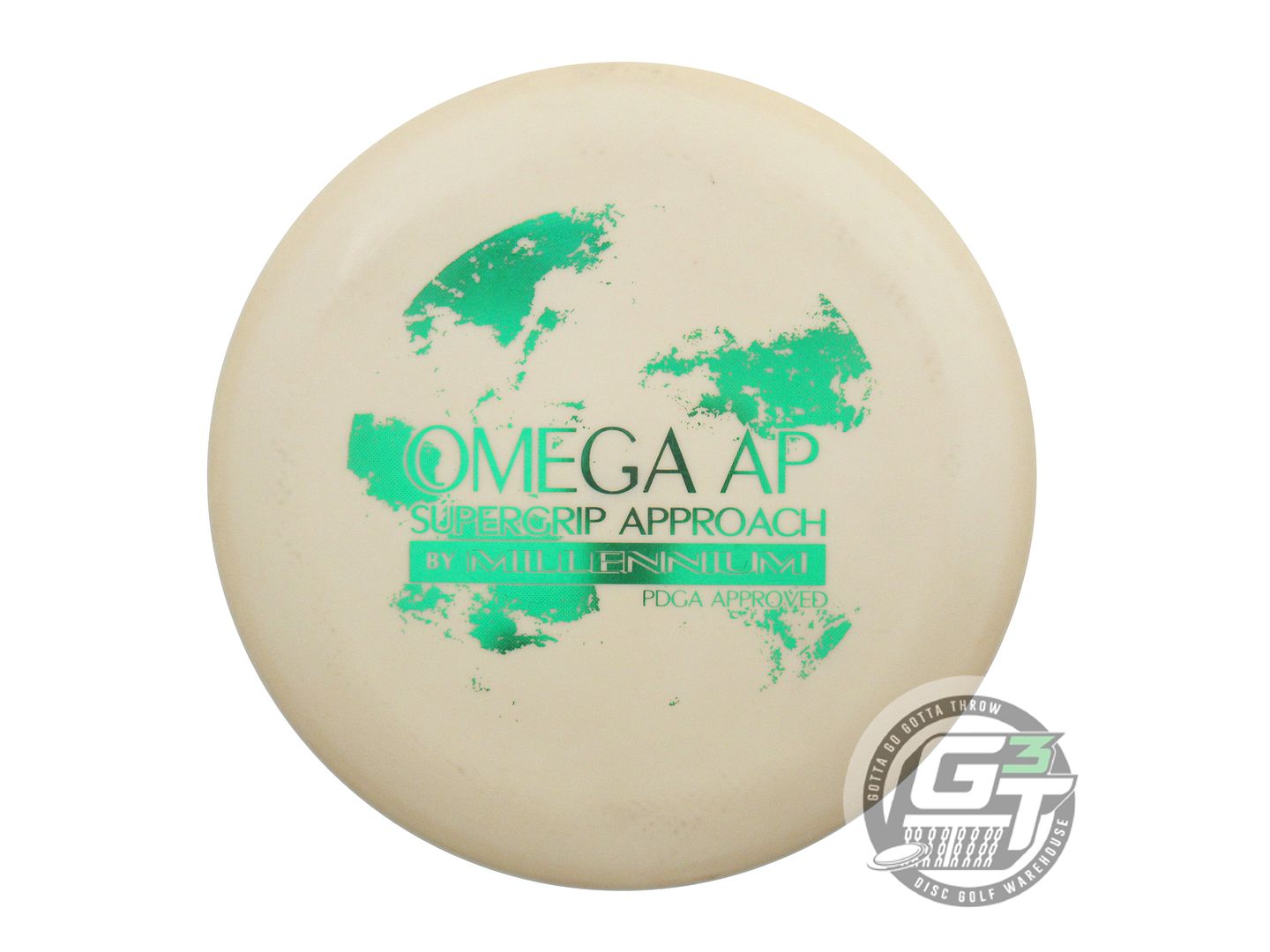 USED Millennium Standard Omega 167g Ivory Green Foil Putter Golf Disc