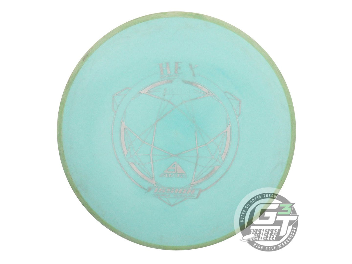 USED Axiom Discs Fission Hex 174g Seafoam Lime Rim Midrange Golf Disc