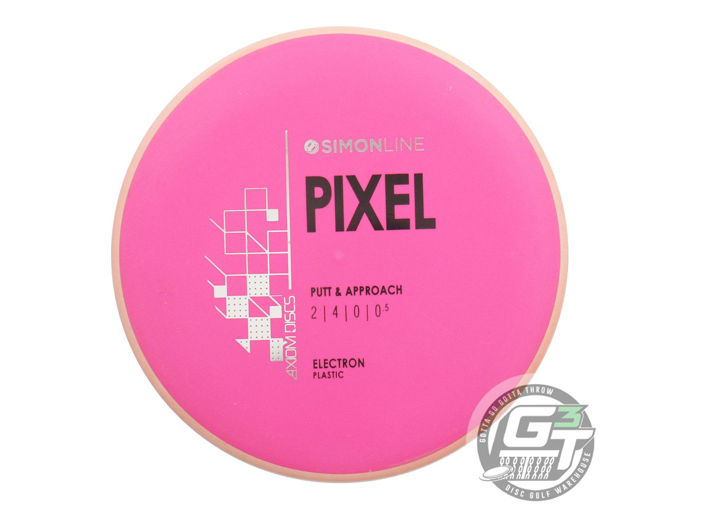 USED Axiom Discs [LIZOTTE] Electron Pixel 169g Pink Peach Rim Putter Golf Disc