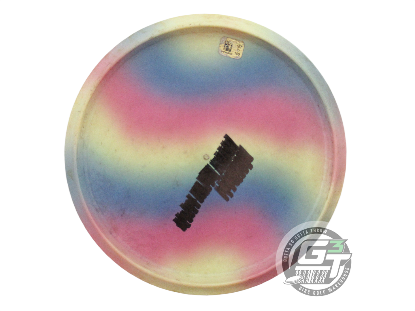 USED Discraft FlyDye Elite X Buzzz 166g Rainbow Midrange Golf Disc