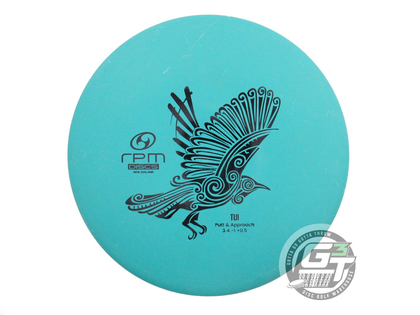 USED RPM Discs Strata Tui 175g Green Black Stamp Putter Golf Disc