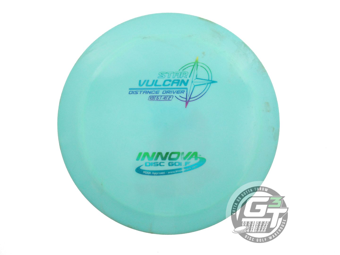 USED Innova Star Vulcan 172g Teal Rainbow Foil Distance Driver Golf Disc