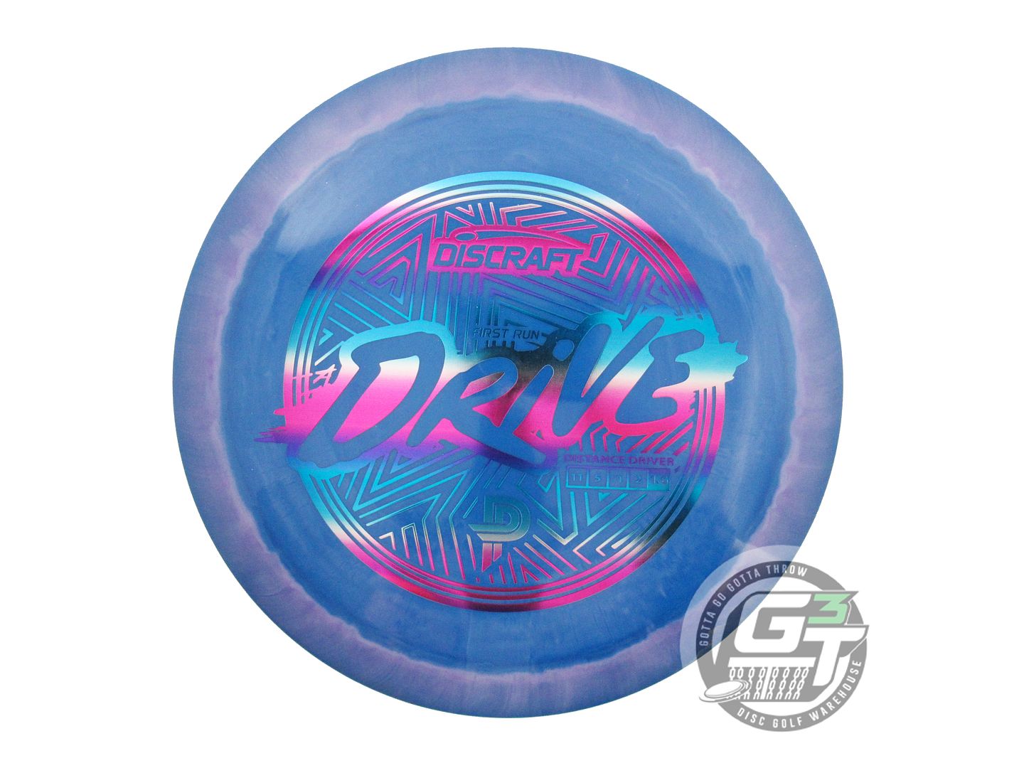 USED Discraft [PIERCE] ESP Drive 171g Blue-Pink Miami Foil Distance Driver Disc