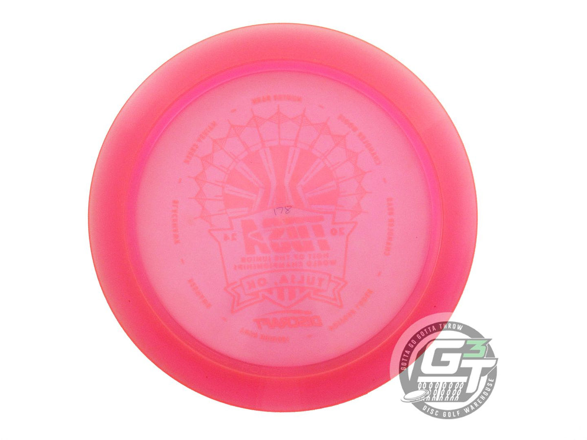 USED Discraft CryZtal Force 178g Pink White Stamp Distance Driver Golf Disc