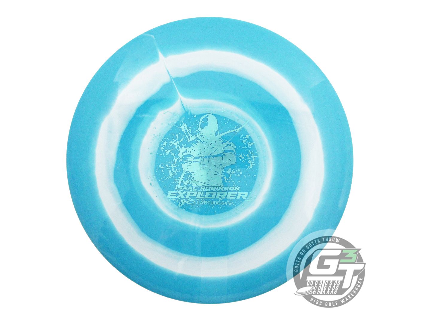 USED Latitude 64 [ROBINSON] Gold Bullseye Explorer 176g Teal-White Driver Disc