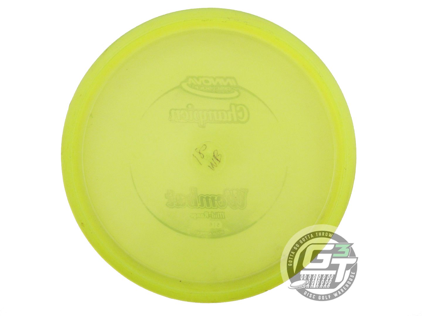 USED Innova Champion Wombat 180g Yellow Silver Foil Midrange Golf Disc