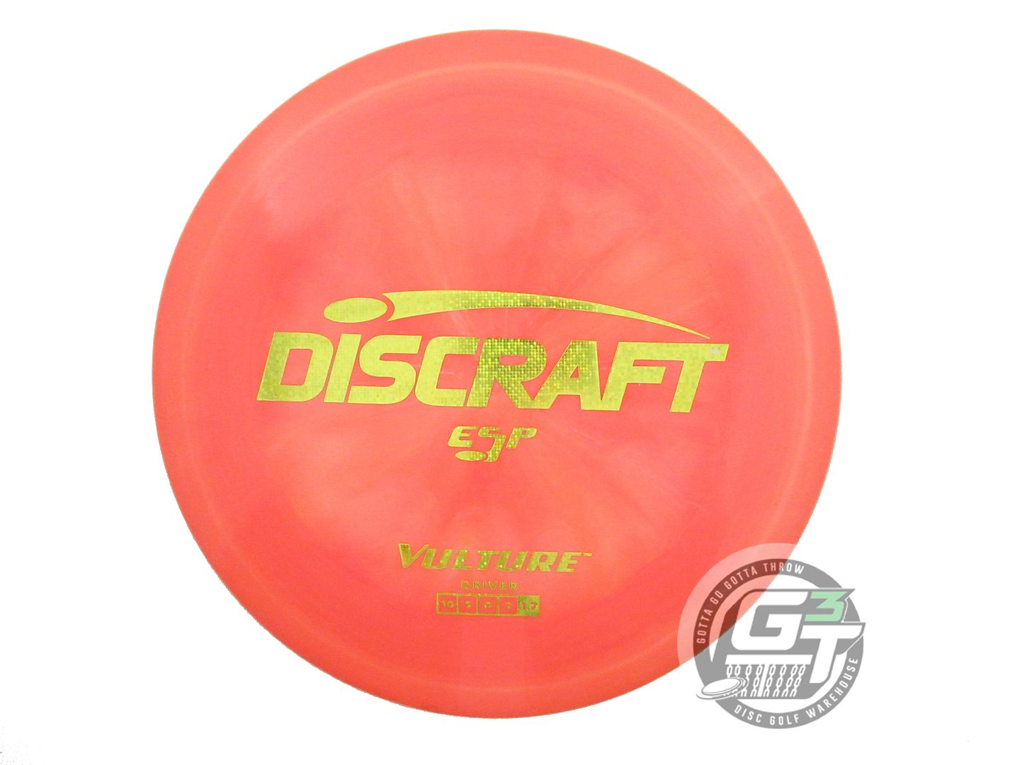USED Discraft ESP Vulture 180g Orange Yellow Matrix Foil Distance Driver Disc