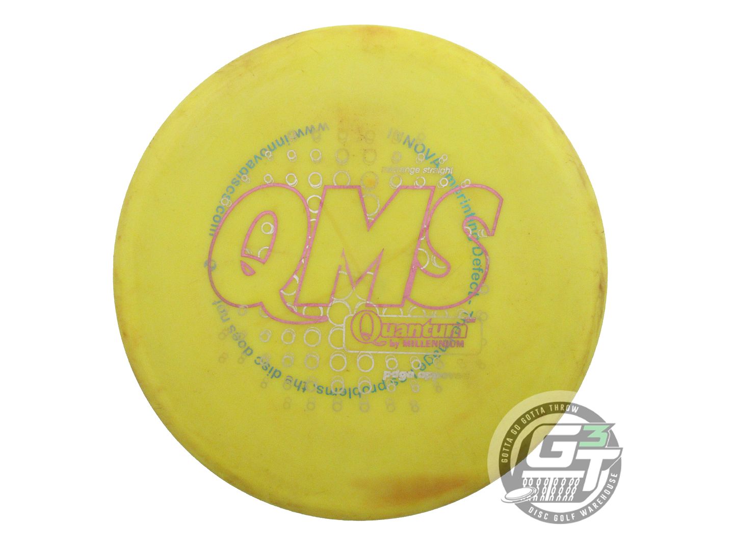 USED Millennium X-OUT Standard Aurora MS 183g Yellow Midrange Golf Disc