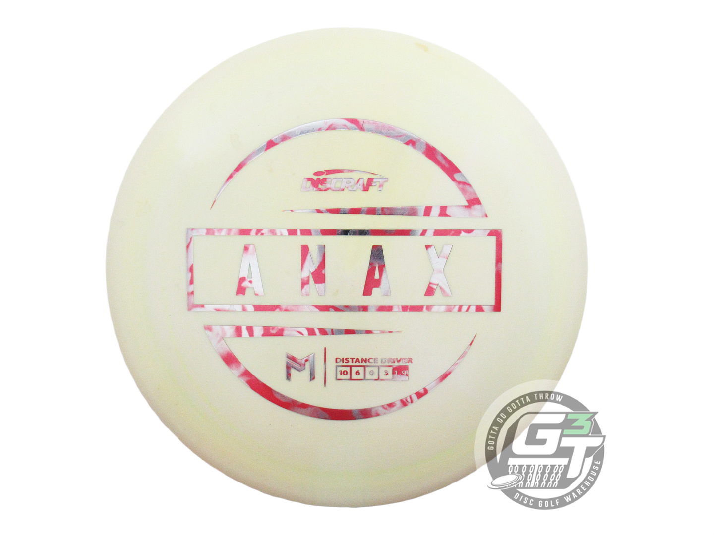 USED Discraft [McBETH] ESP Anax 175g Yellow Pink Rose Foil Driver Golf Disc
