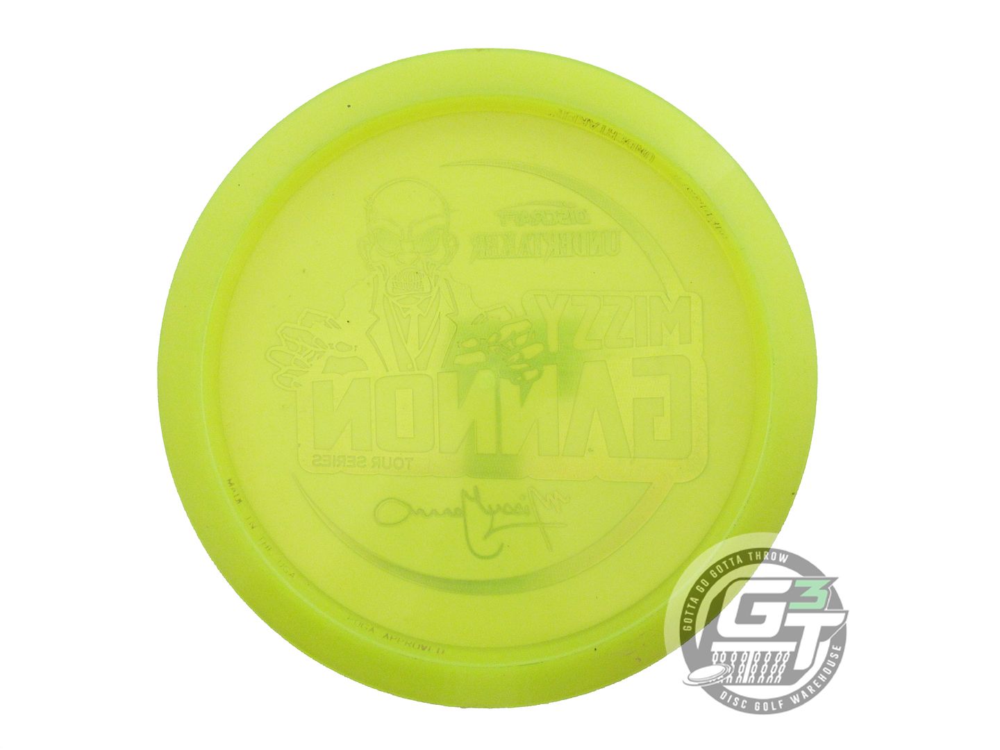 USED Discraft [GANNON] Metallic Z Undertaker 175g Lime Copper Foil Driver Disc