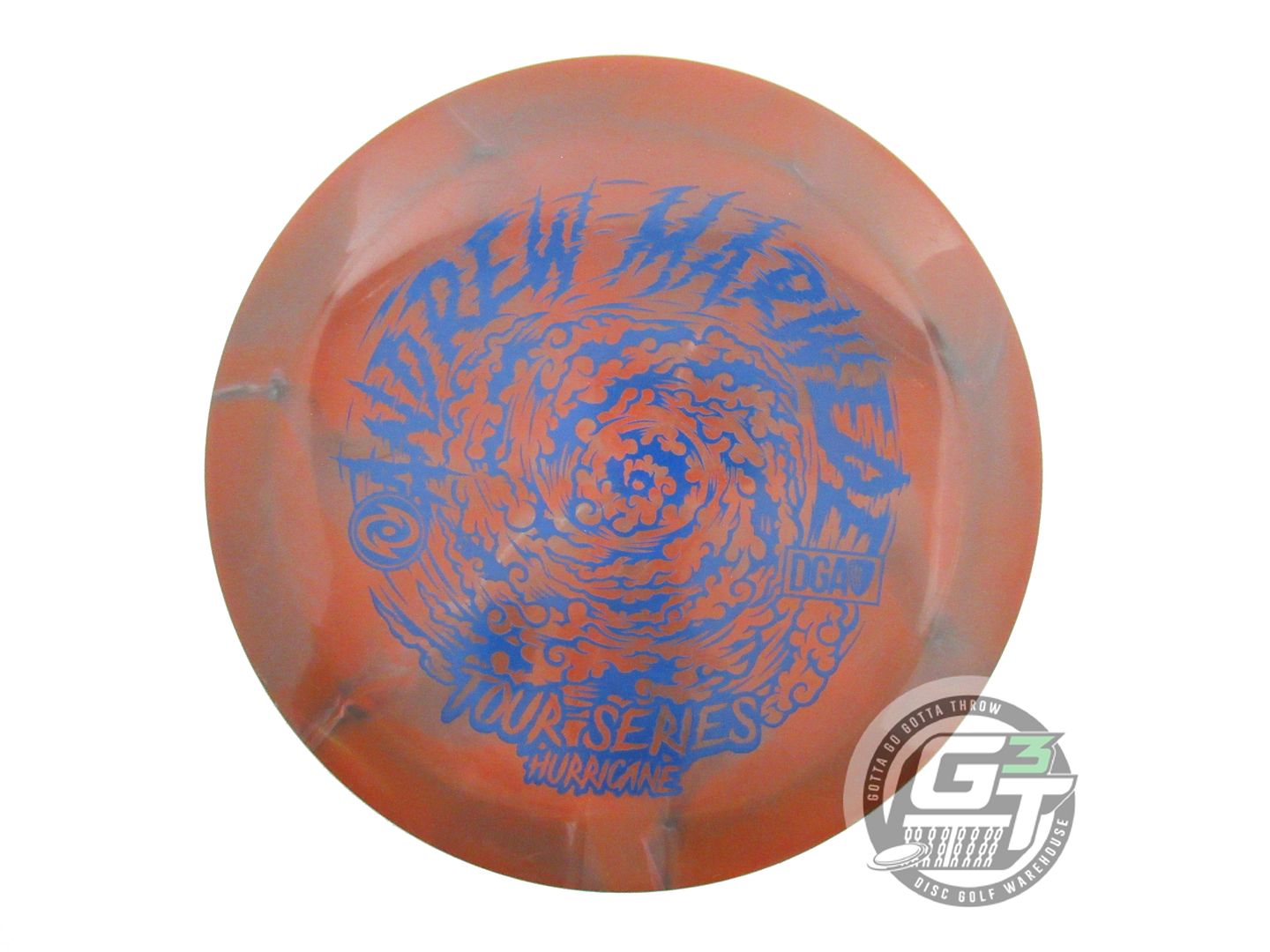 USED DGA [MARWEDE] Swirl Hurricane 173-174g Brown-Gray Distance Driver Golf Disc