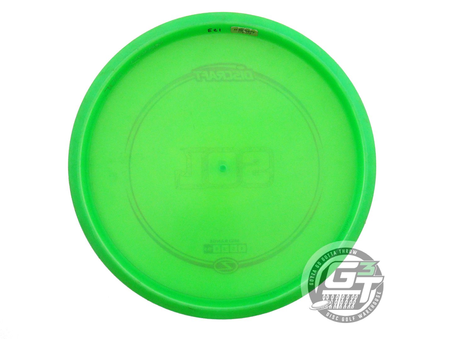 USED Discraft Z Sol 173g Green Rainbow Star Foil Midrange Golf Disc