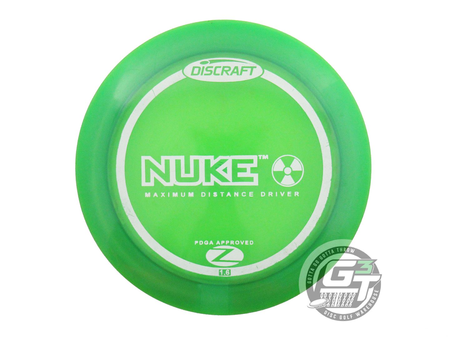 USED Discraft Z Nuke 169g Green White Stamp Distance Driver Golf Disc