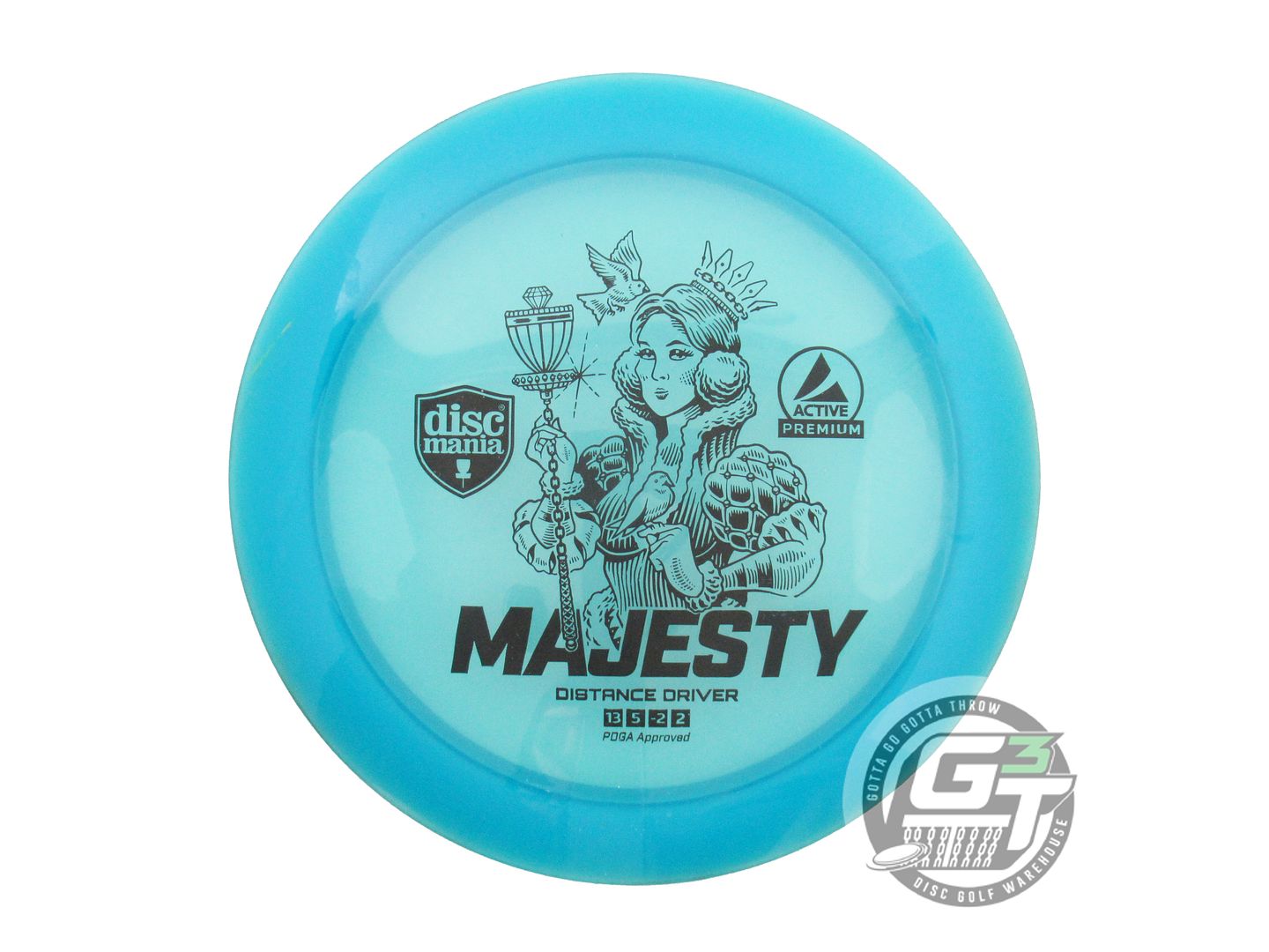 USED DiscMania Active Premium Majesty 177g Teal Black Stamp Driver Golf Disc