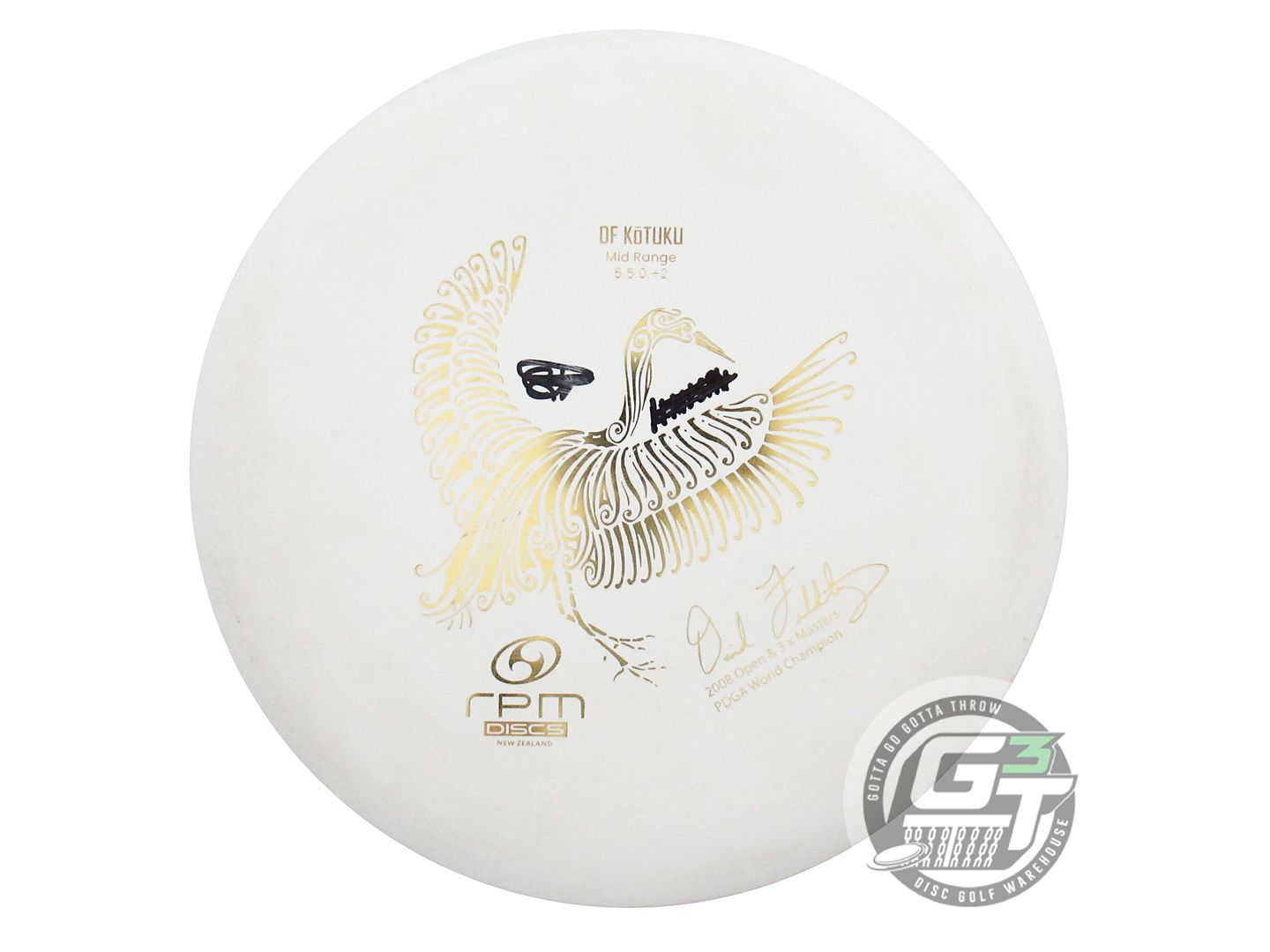 USED RPM Discs [FELDBERG] Strata Kotuku 175g White Gold Foil Midrange Golf Disc