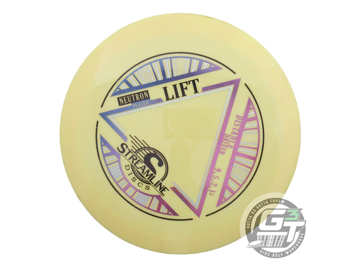 USED Streamline Discs Neutron Lift 175g Yellow Distance Driver Golf Disc