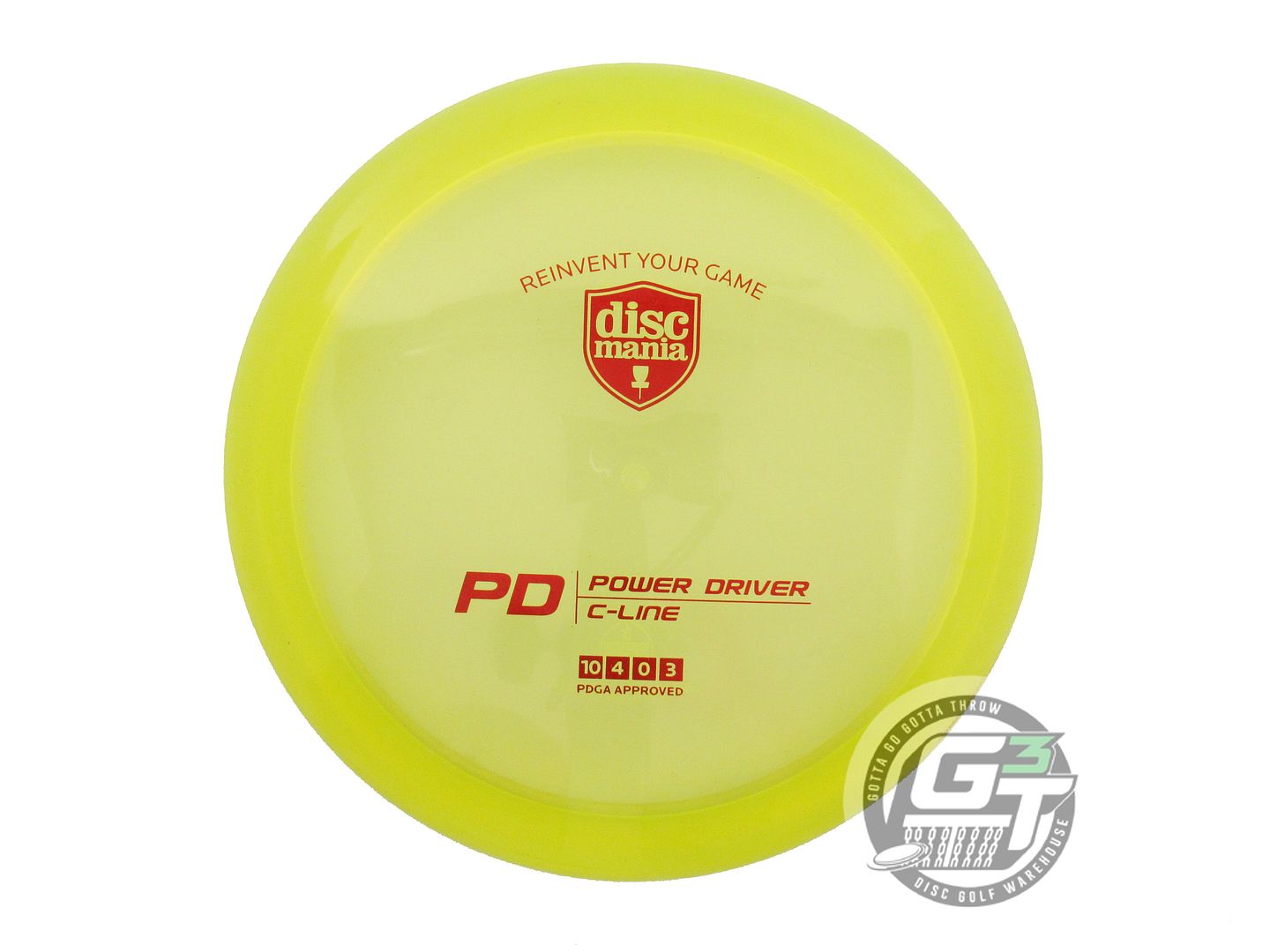 USED DiscMania C-Line PD 169g Yellow Red Foil Distance Driver Golf Disc