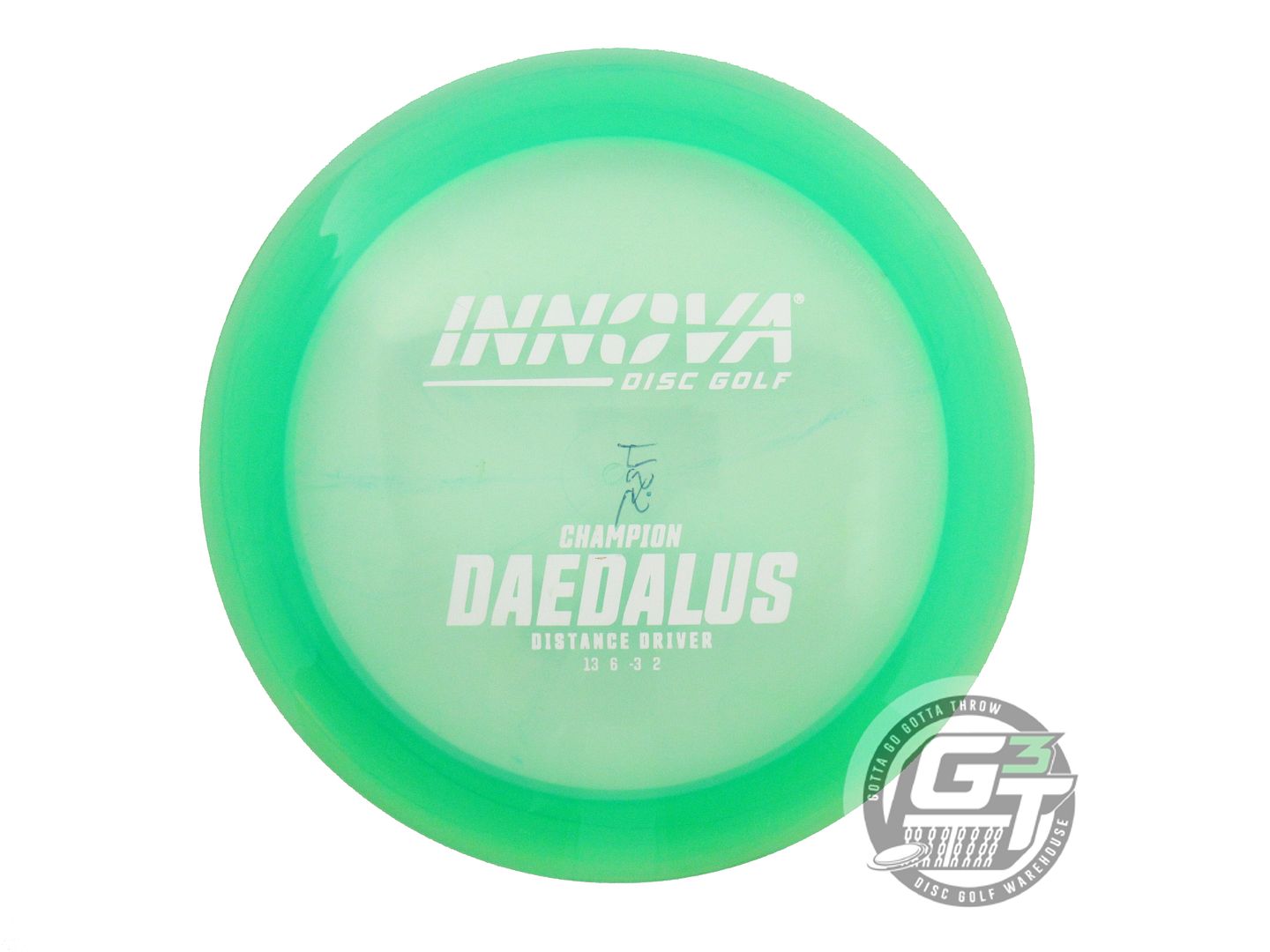 USED Innova Champion Daedalus 173g Green White Stamp Distance Driver Golf Disc