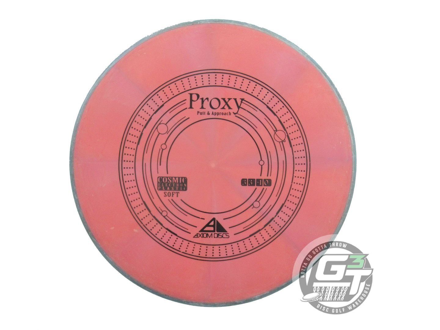 USED Axiom Discs Cosmic Electron Soft Proxy 172g Orange-Pink Teal Putter Disc