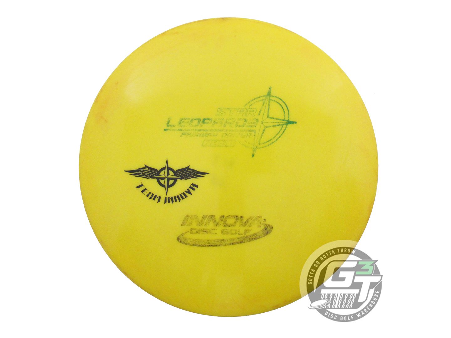 USED Innova Star Leopard3 168g Yellow TEAM STAMP Fairway Driver Golf Disc