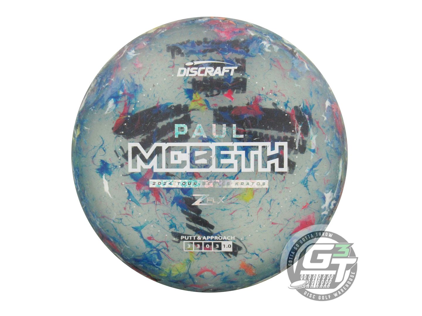 USED Discraft [McBETH] Jawbreaker Elite Z FLX Kratos 174g White Stmp Putter Disc