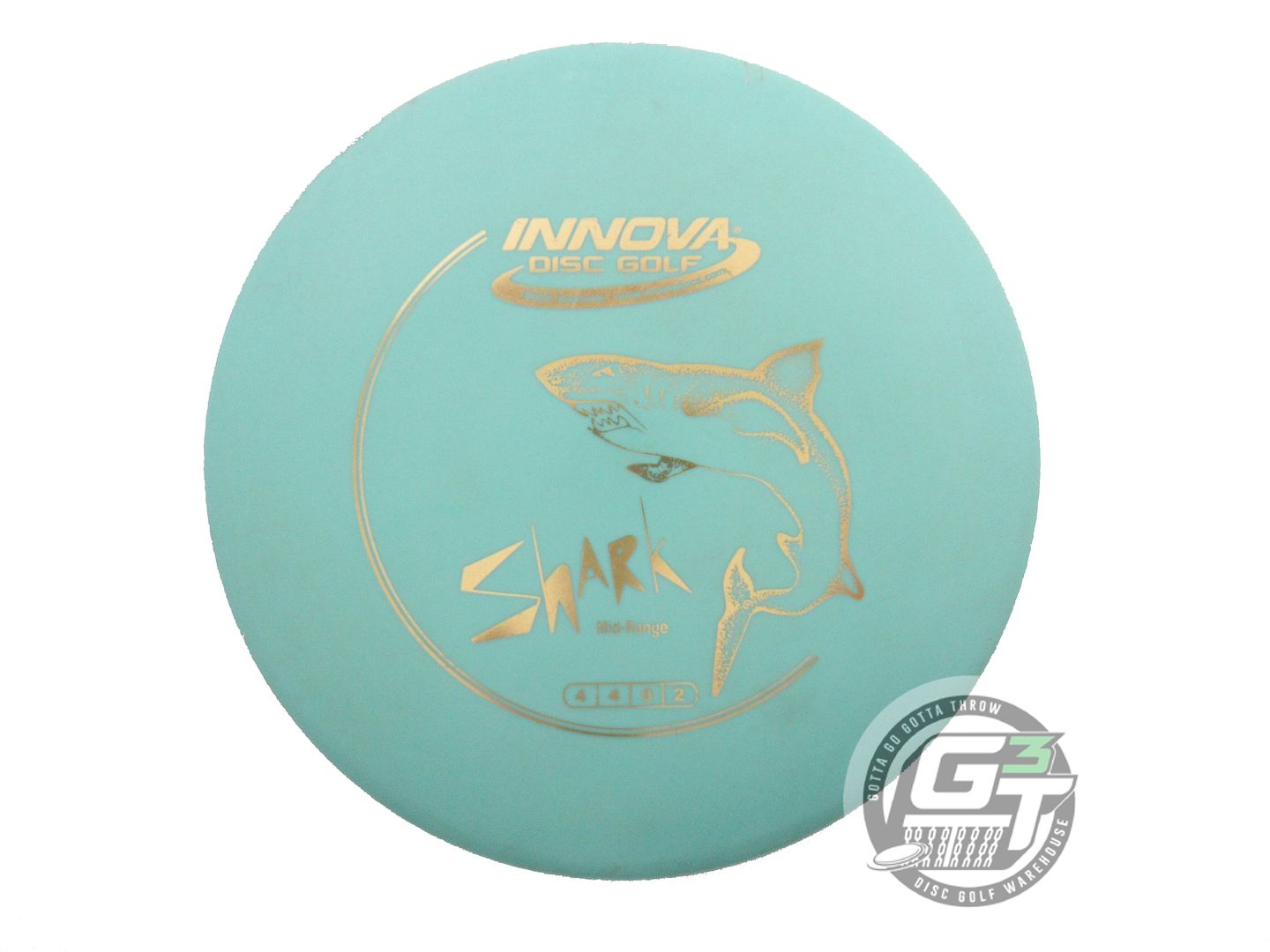 USED Innova DX Shark 146g Seafoam Gold Foil Midrange Golf Disc